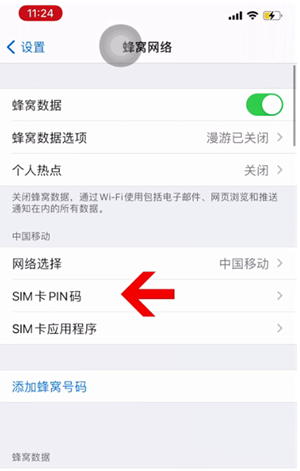 碌曲苹果14维修网分享如何给iPhone14的SIM卡设置密码 