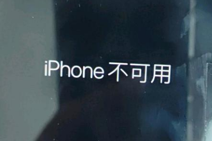 碌曲苹果服务网点分享锁屏界面显示“iPhone 不可用”如何解决 